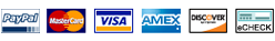 Major credit cards accepted